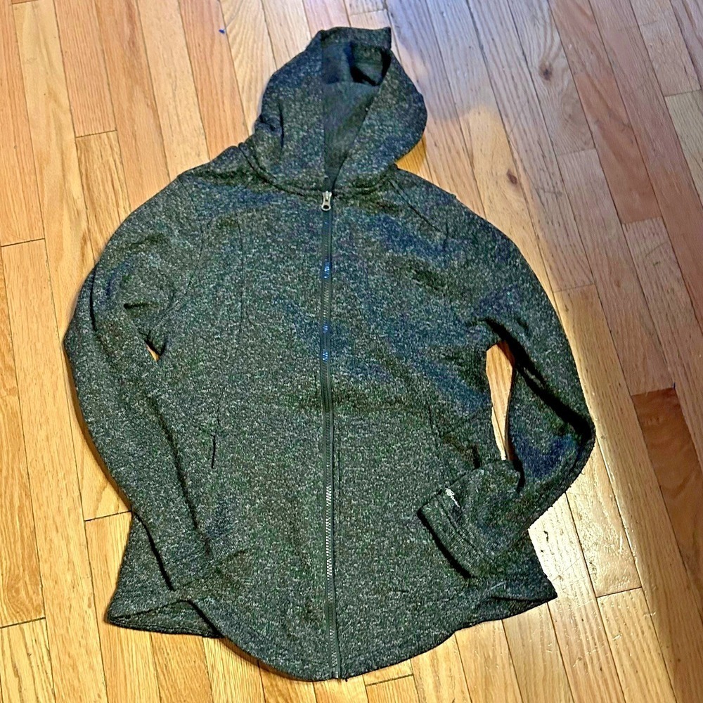Eddie Bauer Women's M Full Zip Fleece Jacket Hooded Sweatshiet Polyester T37-9